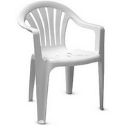 Кресло из пластика Милан белое