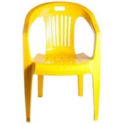 Кресло пластиковое N5 Комфорт-1, цвет: желтый