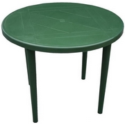 Стол пластиковый круглый 259-130-0022, D 90 см, цвет: болотный
