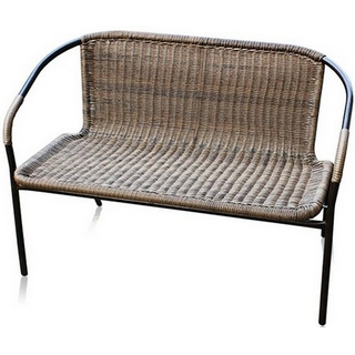 Диван из искусственного ротанга Асоль-1 (TLH-037DA-Cappuccino)