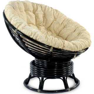 Кресло-качалка вращающееся Papasan 23-01B (венге)