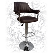 Барный стул с подлокотниками 5019, коричневый