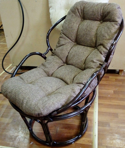 Купить Кресло Папасан Дакота из ротанга на evraziamebel.ru 245-Kreslo-Papasan-Dakota