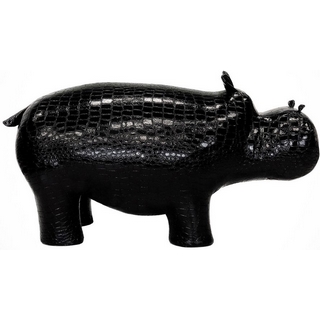 Банкетка Бегемот-мини экокожа Caiman-0705 (черный)