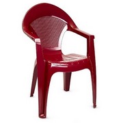 Кресло из пластика Барселона бордовое