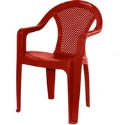Кресло из пластика Румба красное