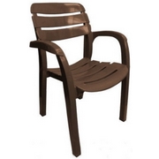 Кресло пластиковое N3 Далгория, цвет: шоколадный