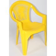 Кресло пластиковое детское 259-160-0055, цвет: желтый