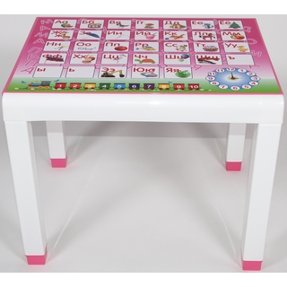 Стол пластиковый детский с деколем 259-160-0057, цвет: розовый