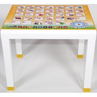 Стол пластиковый детский с деколем 259-160-0057, цвет: желтый