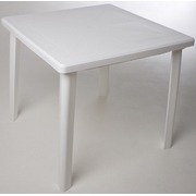 Стол пластиковый квадратный 259-130-0019-kv-pr, цвет: белый
