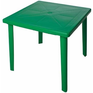 Стол пластиковый квадратный 259-130-0019-kv-pr, цвет: зеленый