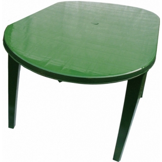 Стол пластиковый овальный 259-130-0021, цвет: болотный