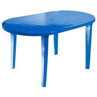 Стол пластиковый овальный 259-130-0021, цвет: синий