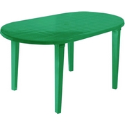 Стол пластиковый овальный 259-130-0021, цвет: зеленый