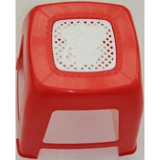 Табурет пластиковый детский 259-160-0060, цвет: красный