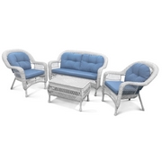 Набор мебели из иск.ротанга Деоль LV520 White/Blue