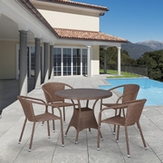 Комплект мебели Ланкастер T197AT-Y137A-W56 Light Brown 4Pcs (стол и 4 кресла)