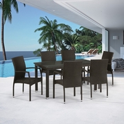Комплект мебели Рим T256A-Y379A-W53 Brown 6Pcs (стол и 6 кресел)