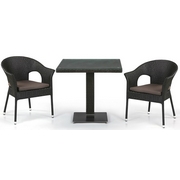 Комплект мебели Лоано (T605SWT-Y97B-W53 Brown 2Pcs) иск.ротанг