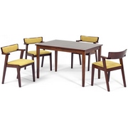 Обеденный комплект мебели LWM-SF-12808S53-E300_LW1602-3 (массив гевеи)