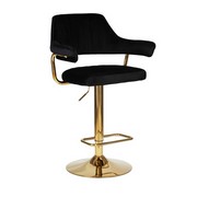 Стул барный CHARLY GOLD (черный велюр (MJ9-101))