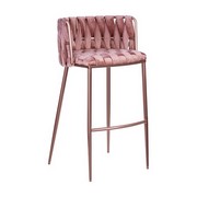 Стул барный EMMA ROSE GOLD (розовый велюр (VF-10))