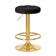 Табурет барный BRUNO GOLD (черный велюр (MJ9-101))