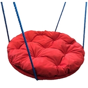 Подвесные детские качели Гнездо с подушкой и оплёткой (120 см)
